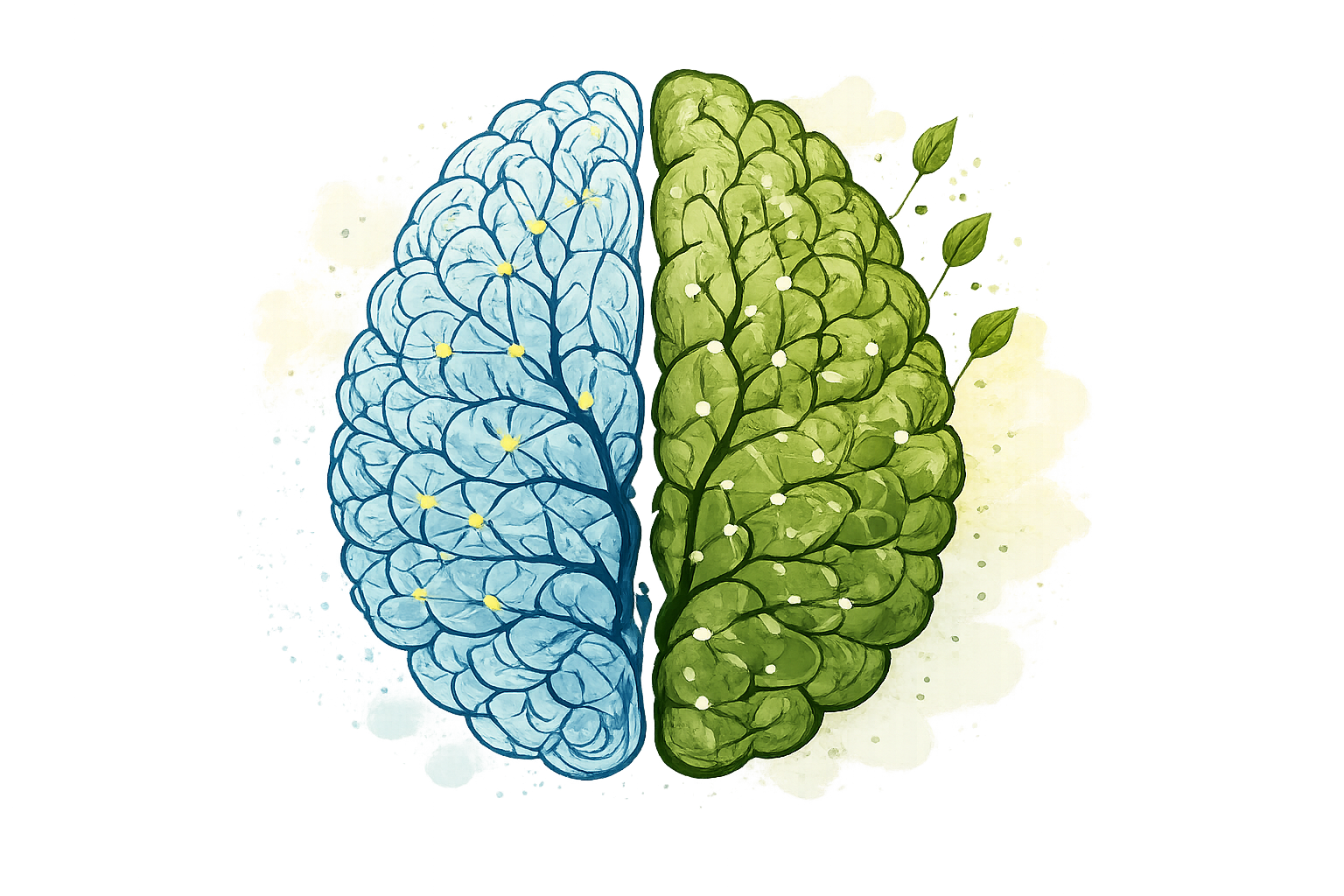 Brain illustration representing addiction as a disease