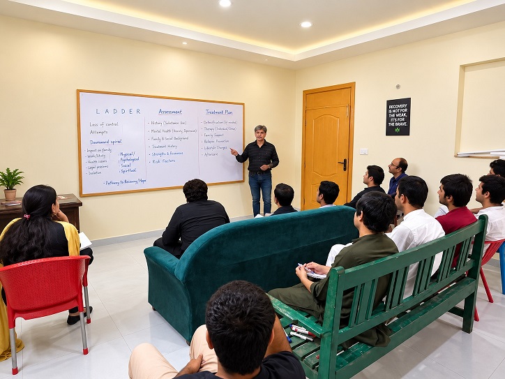 Roshan Raasta group counselling session